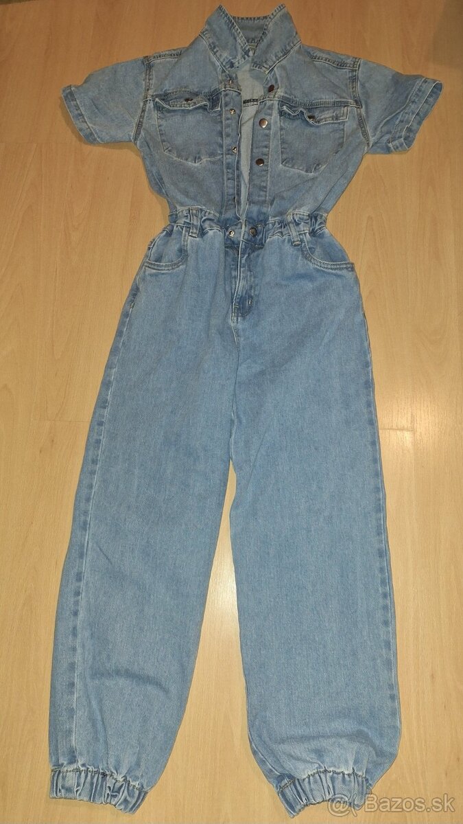 Riflovy overal veľkosť 152 a Retro rifle na traky-146