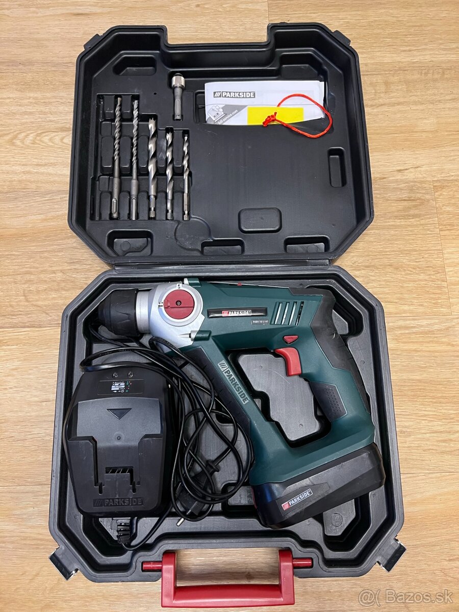 Vrtacie kladivo aku Parkside PABH 18 LI A1