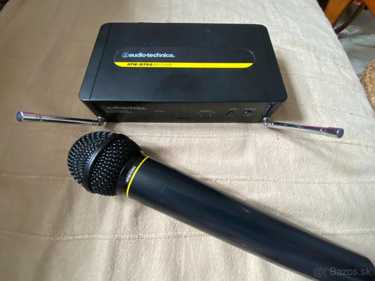 Audio Technica UHF bezdrotovy mikrofon - set