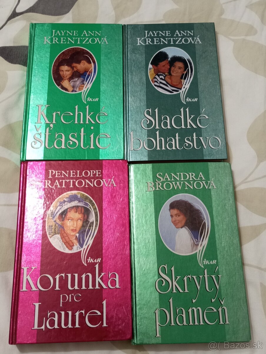 Romantické knihy 4 kusy za 8€
