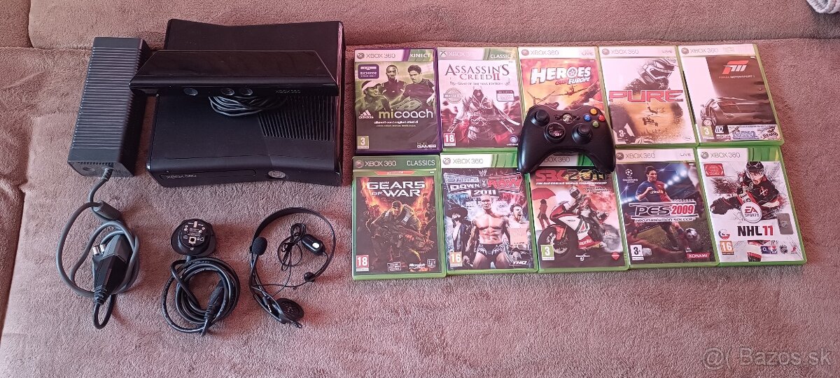 Xbox360 s hrami a kinectom