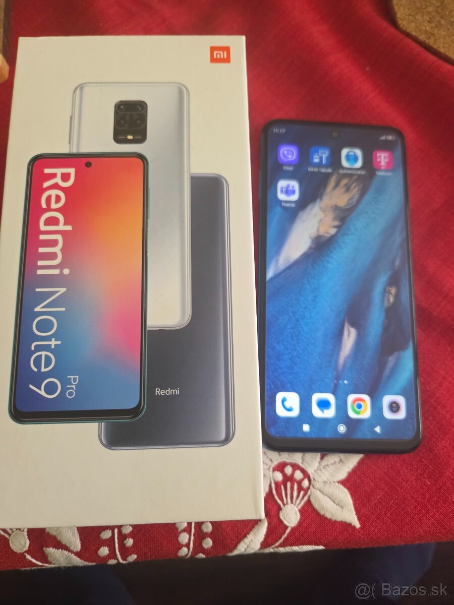 Xiaomi Redmi Note 9 pro duos zelený v top stave komplet krab