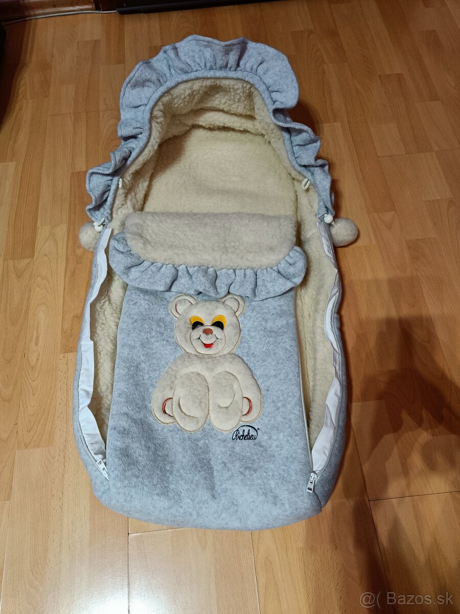 Zimný fusák z OVČIEHO RÚNA Richelieu
