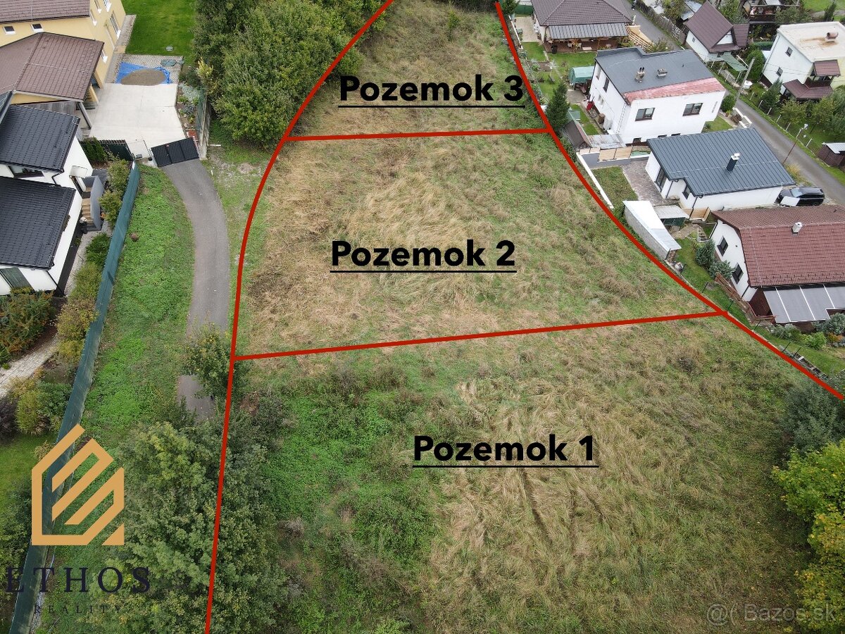 Na predaj 3 stavebné pozemky – Žilinská Lehota