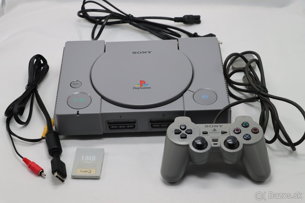 PlayStation 1 SCPH-9002 — kompletné príslušenstvo