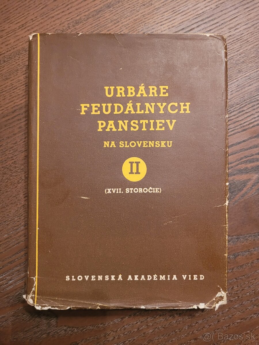 Urbáre feudálnych panstiev na Slovensku II