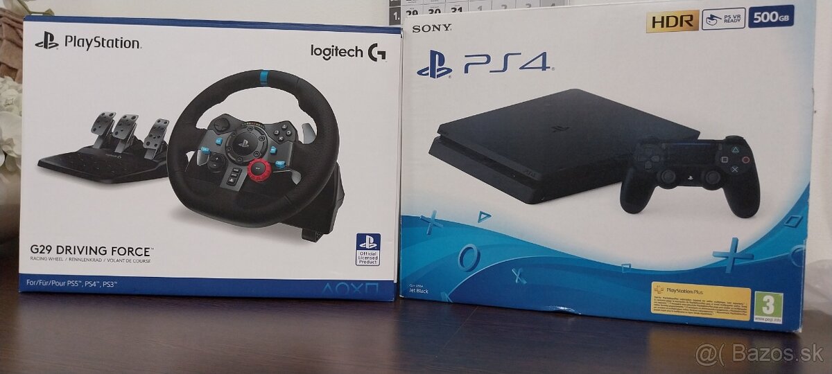 PS4 PlayStation 4 + Logitech G29 Driving Force (PS3–PS4-PS5)