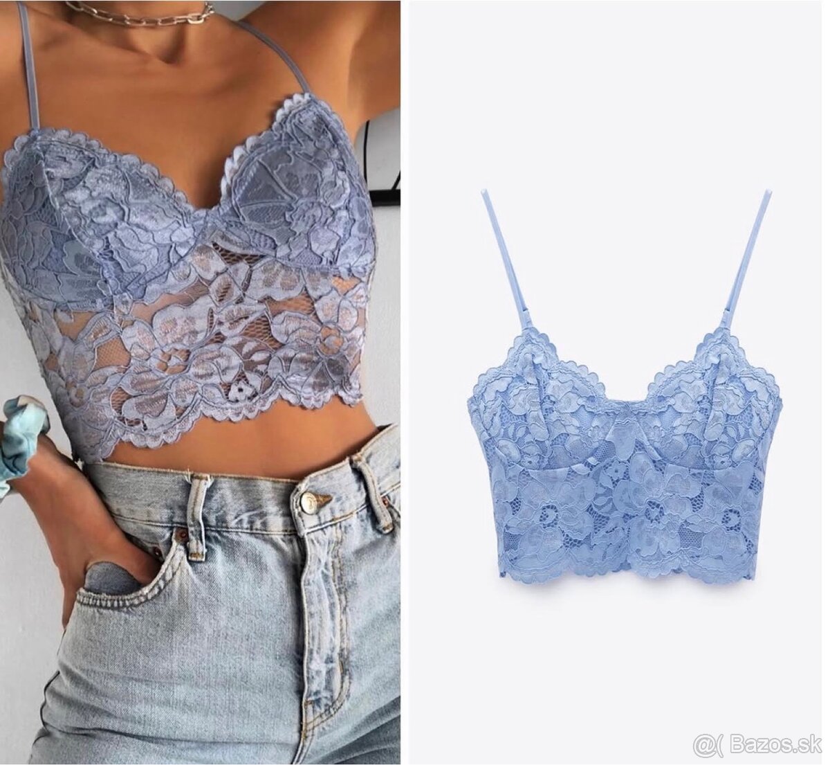 Cipkovany crop top
