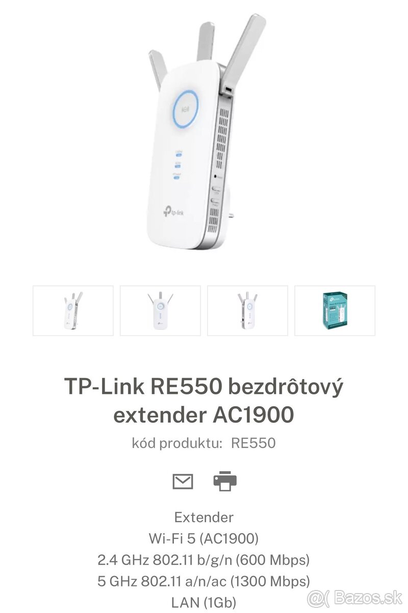 TP-LINK RE550 bezdrotovy extender
