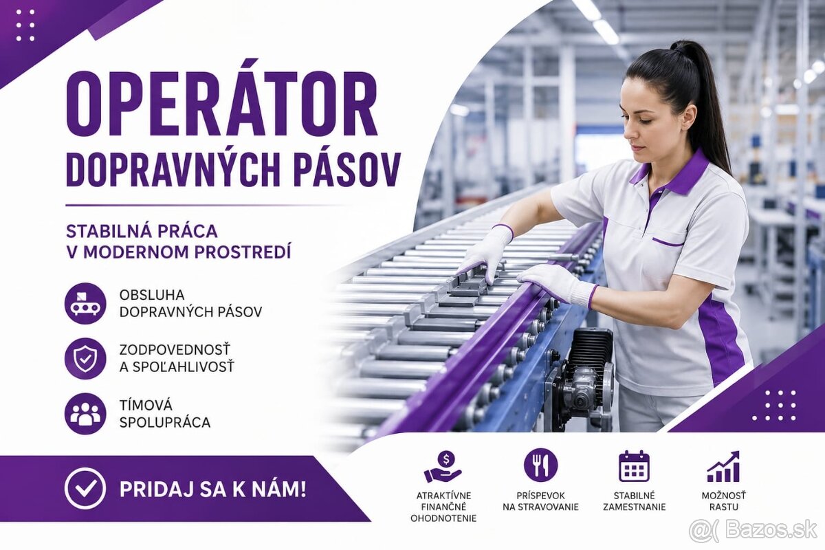 Operátor výroby dopravníkových pásov-Plzeň