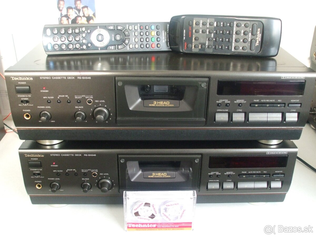 3-hlavovy ATC kazetovy deck TECHNICS RS-BX646 = vyroba JAPAN