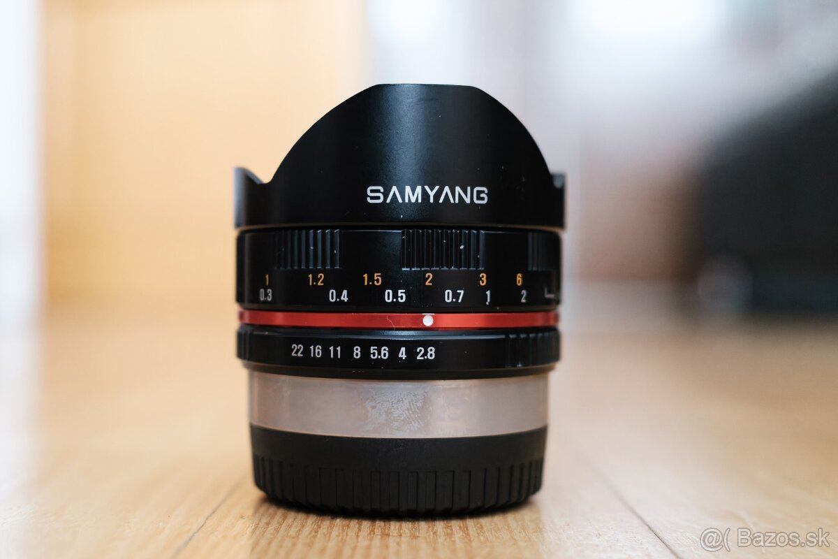 Predám Samyang 8mm f/2.8 UMC FishEye Fujifilm X
