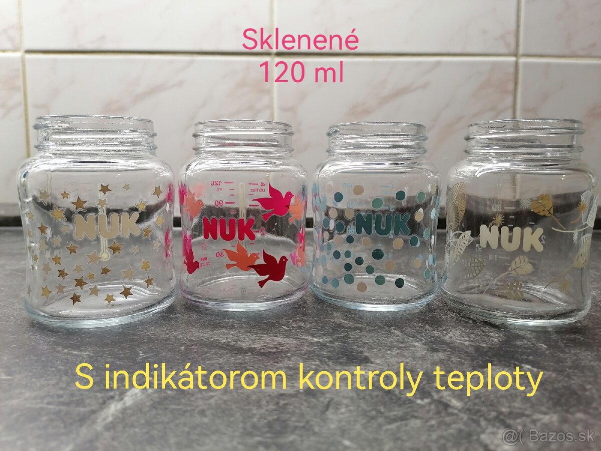 Detské sklenené fľaše