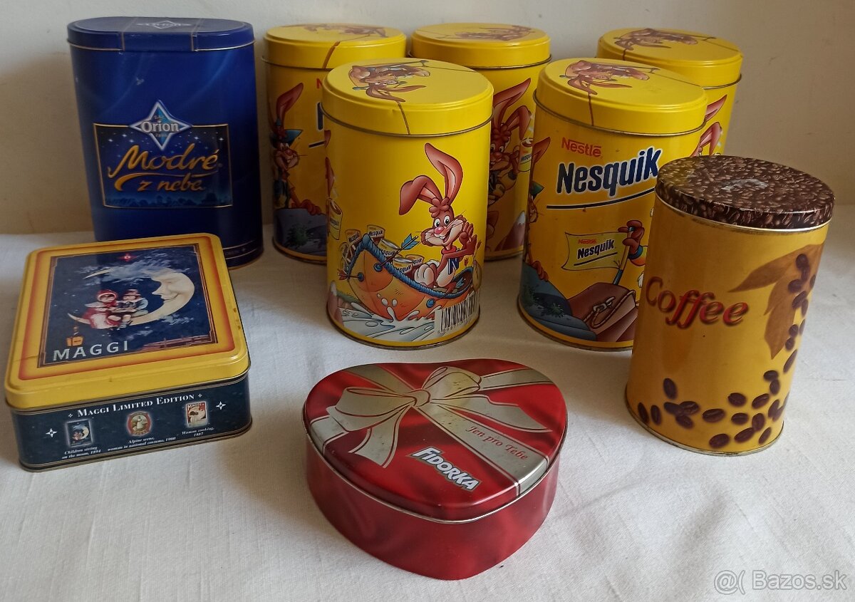 Staré retro dózy