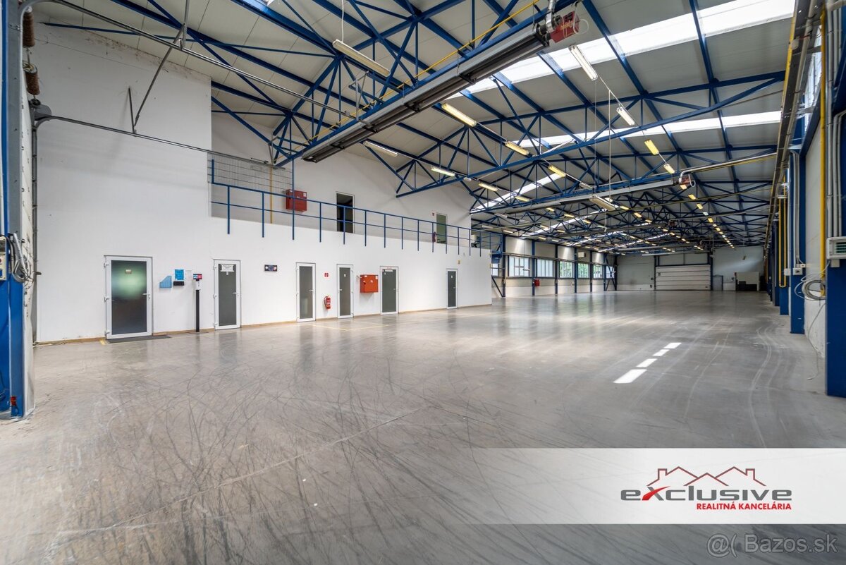 VÝROBNÁ A SKLADOVACIA HALA, POZEMOK 3300 M2, UL.JILEMNICKÉHO