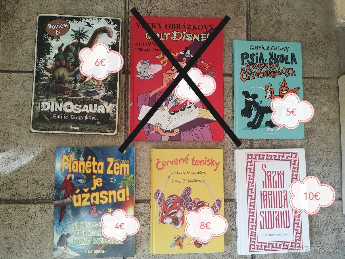 RÔZNE DETSKE KNIHY A ENCYKLOPÉDIE- IBA OSOBNÝ ODBER