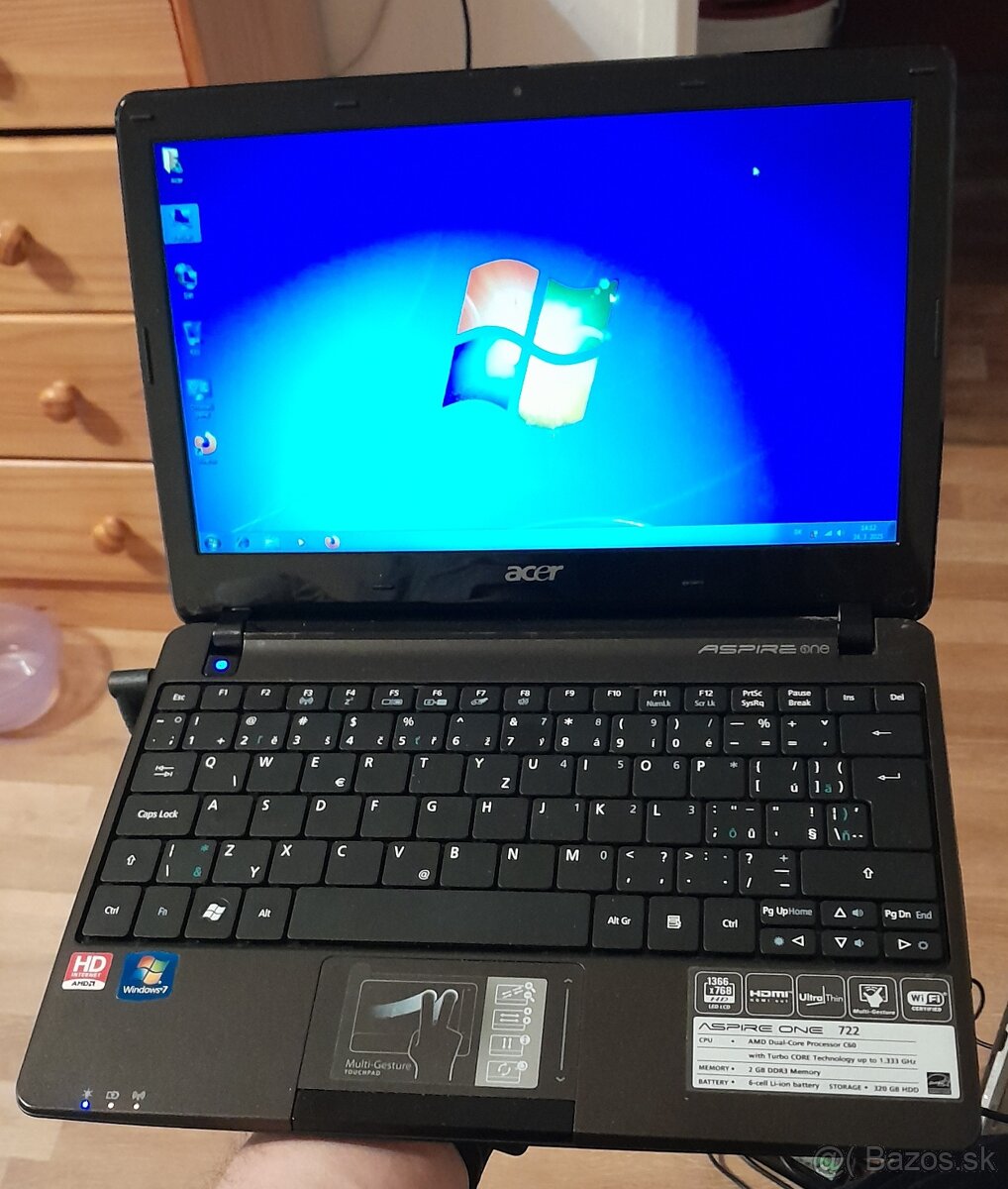11,6" acer one 722