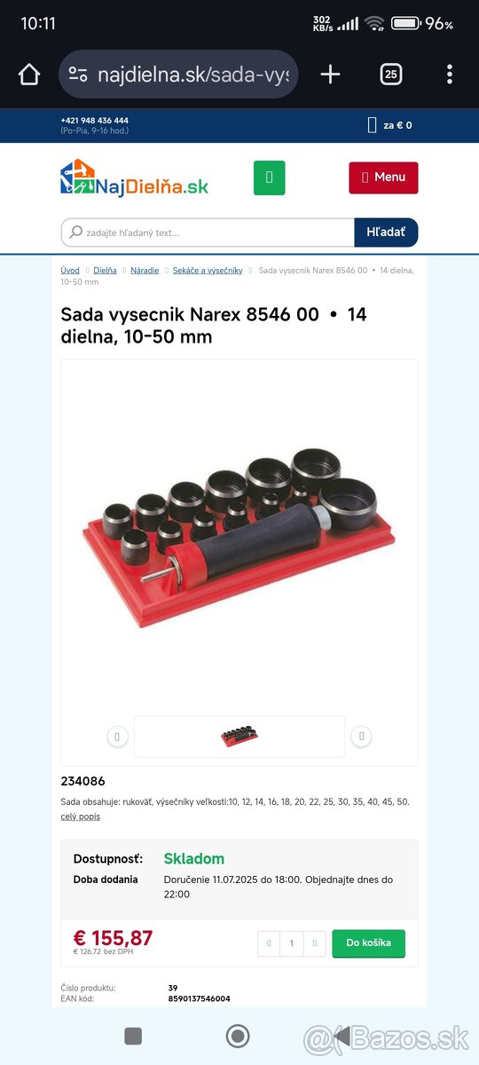 Sada narex