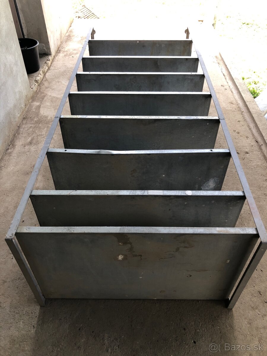Kovový palicový dielenský regál 250cm x 97cm x 58cm