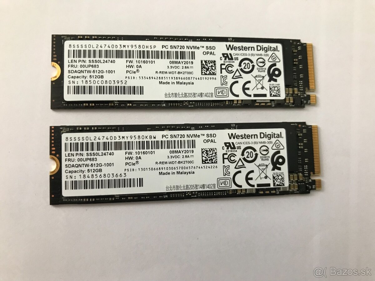 Ssd disk M.2,NVme Western digital SN 720 512GB.