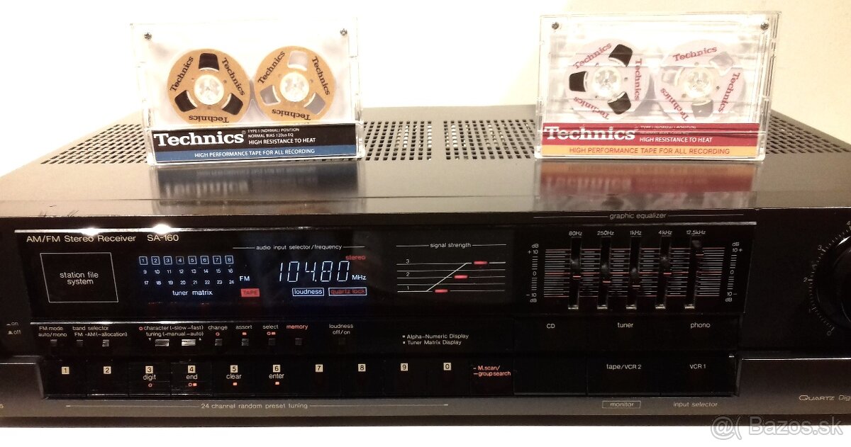 250W Zosilnovac+Equalizer+Tuner=Receiver TECHNICS JAPAN AR02