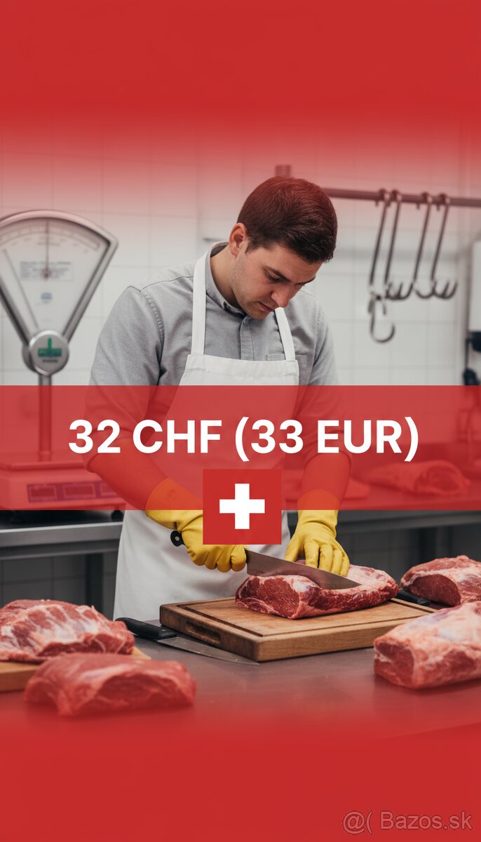 Mäsiar – Metzger / Fleischfachmann – Švajčiarsko / nástup ih