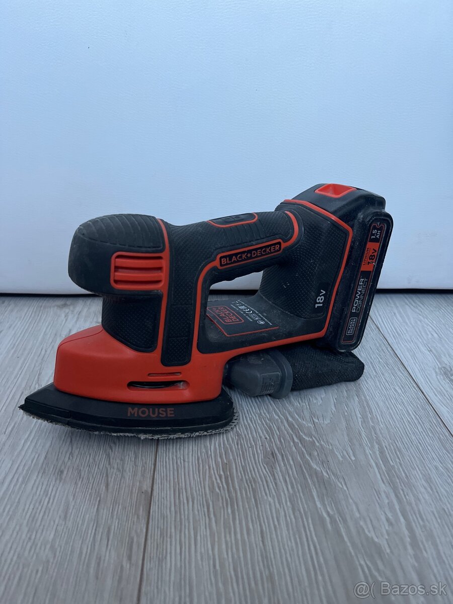 BLACK+DECKER Aku vibračná brúska Mouse 18V,