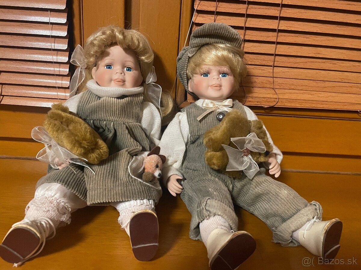 2 porcelánové bábiky