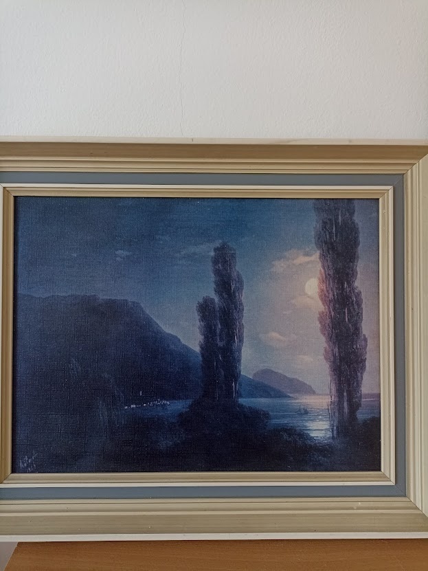 Obraz v ráme " Mesačná noc " Aivazovski