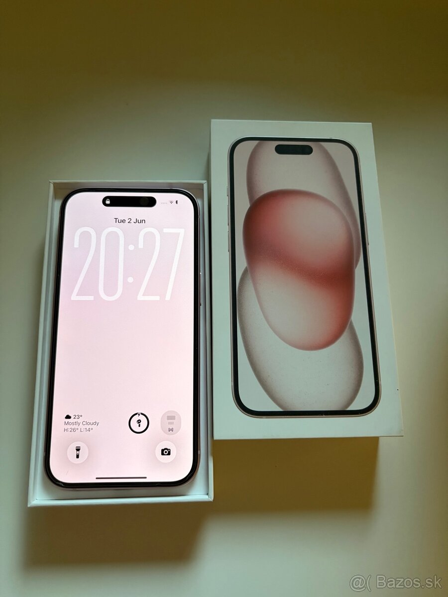Iphone 15 128gb rúžový