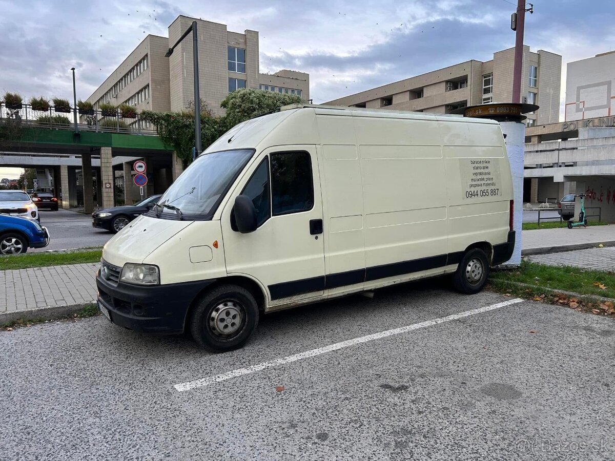 Prenajom Dodávky Ducato