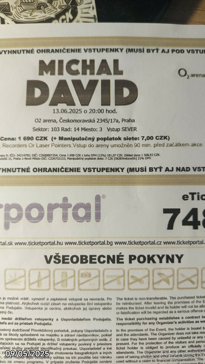 Michal David - Praha O2 - 13.06.2025