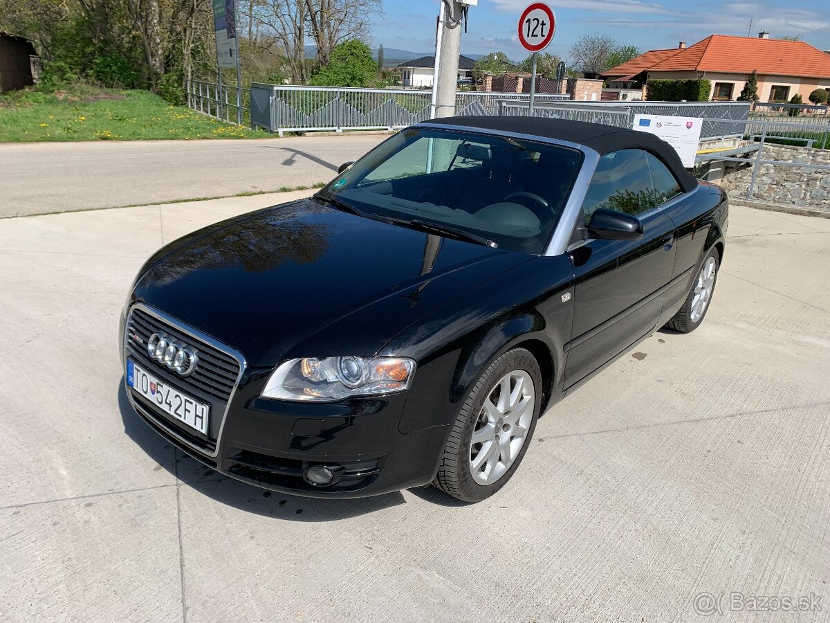 Predám Audi A4 B7 Cabrio, 2.0 TDI - S line, 103kW, 2007