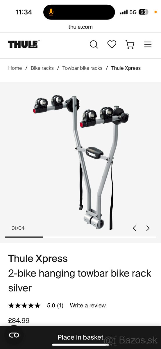 Nosič bicyklov Thule