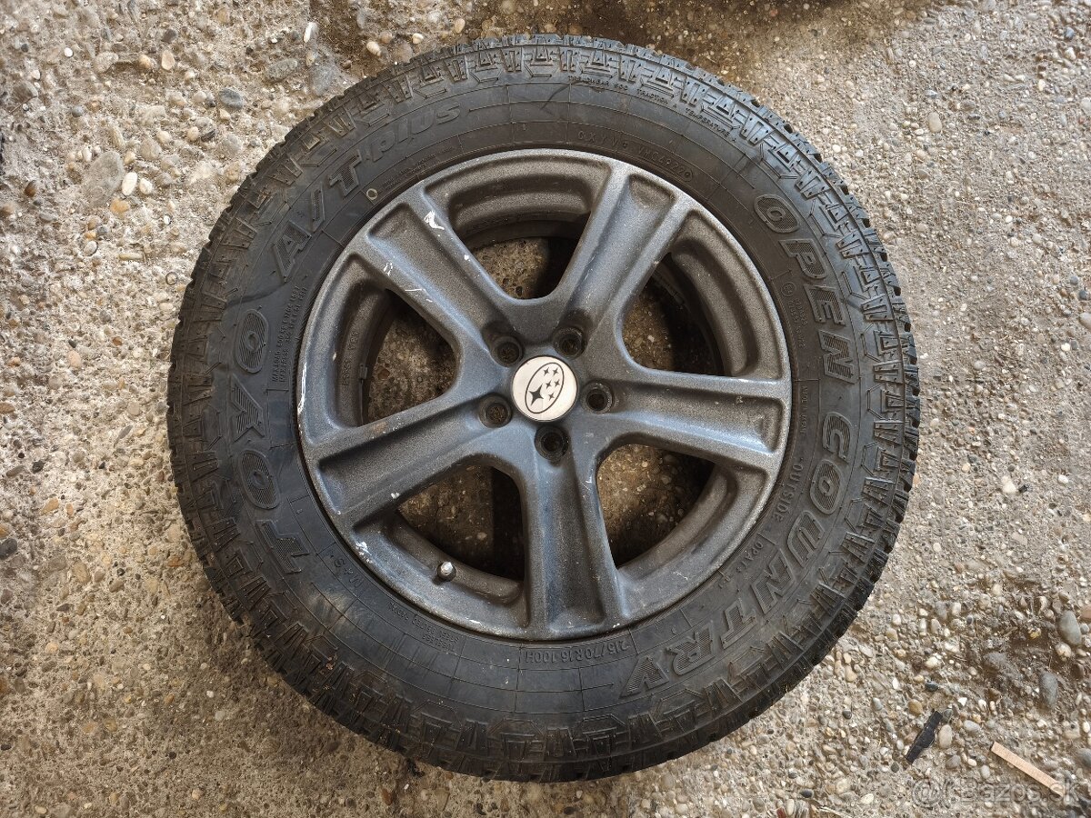 Subaru 5x100 r16 s pneu 215/70 Toyo Open Country