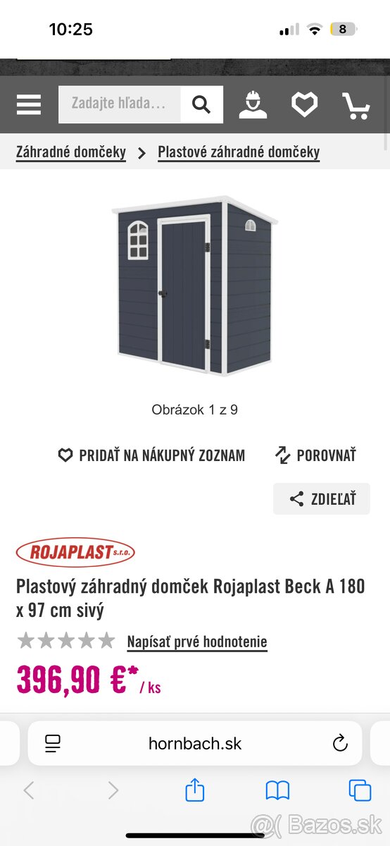 Záhradný domček Rojaplast