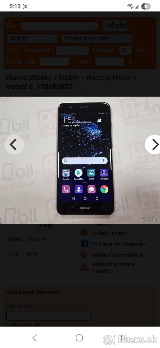 Huawei p10 lite