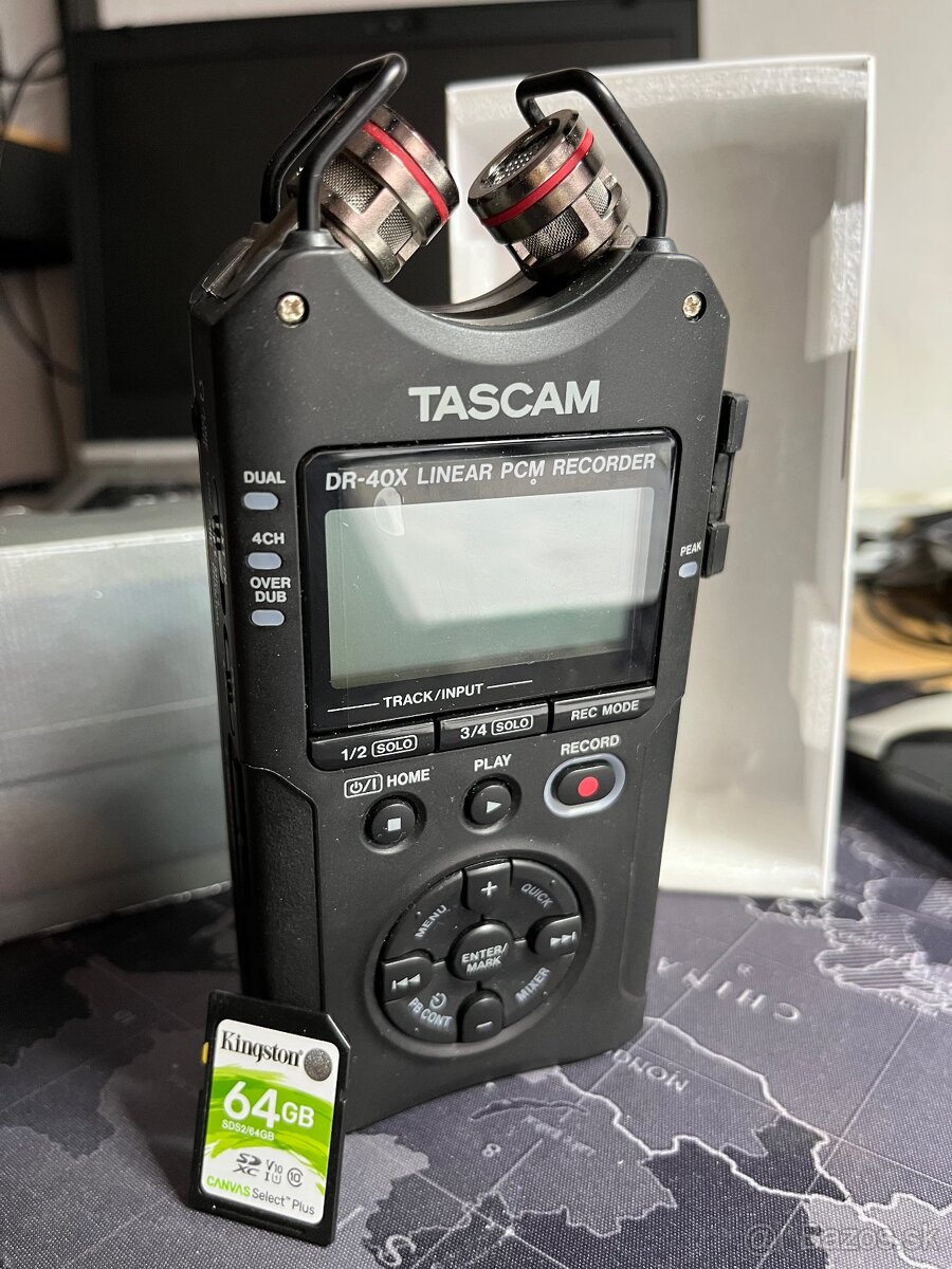 TASCAM DR-40X - PROFI REKORDÉR/ZÁZNAMNÍK/DIKTAFÓN