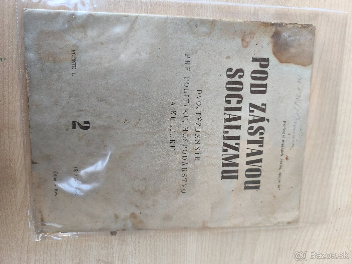 Staré noviny 40té roky