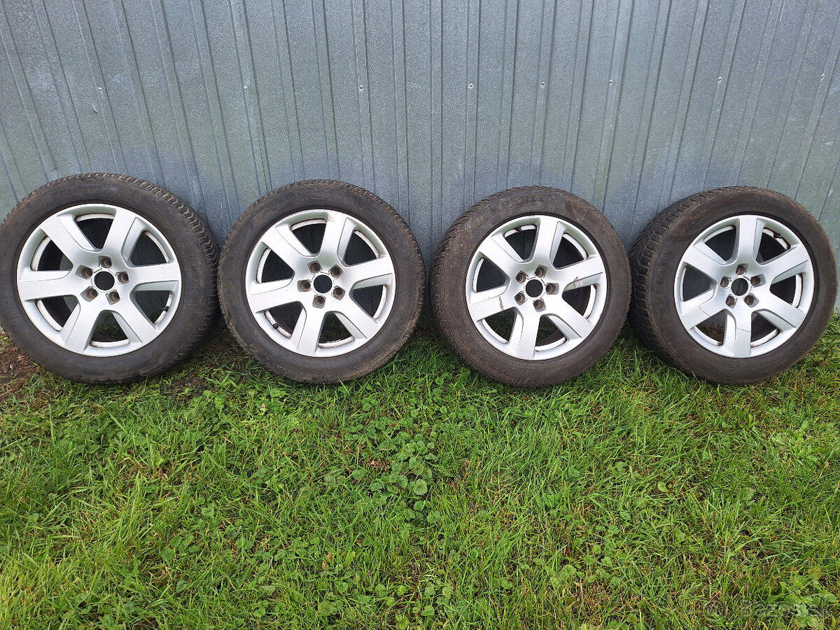 17 ALU 5X112 org.AUDI+Zimne pneu 225x55x17