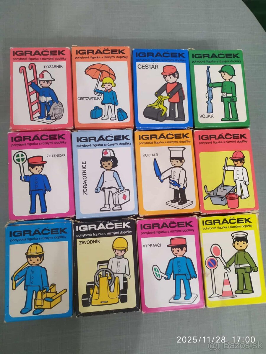 Predám retro zbierku 12 figúrok igráček v originál balení