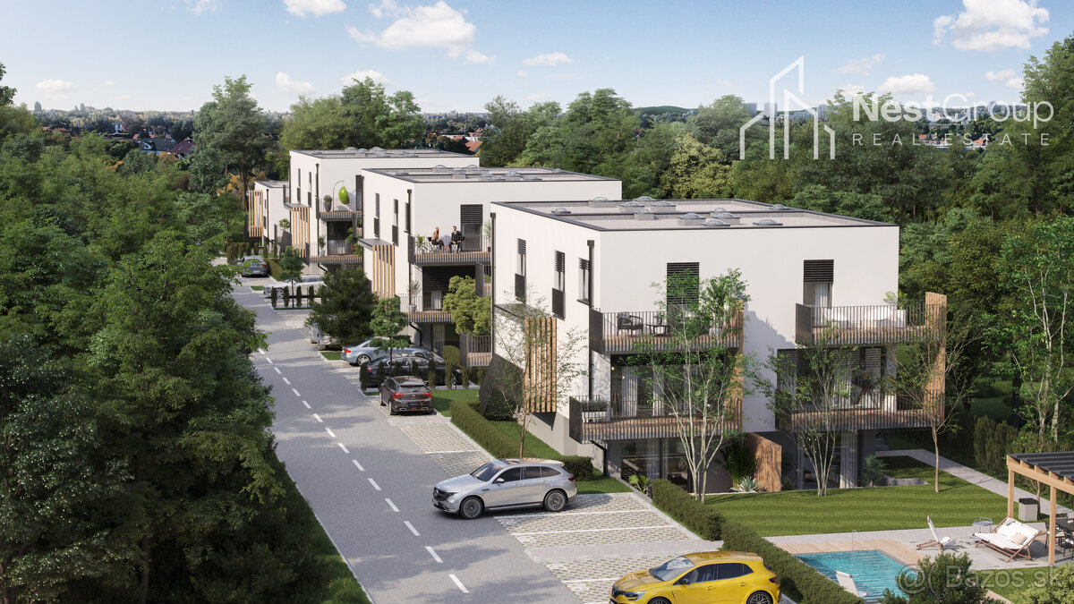 4-IZB. BYT v RD S TERASAMI V SÚKROMNOM AREÁLI S BAZÉNOM