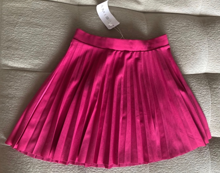 ———-Nová ružová plisovaná sukňa Amisu L/40, 3 E——-