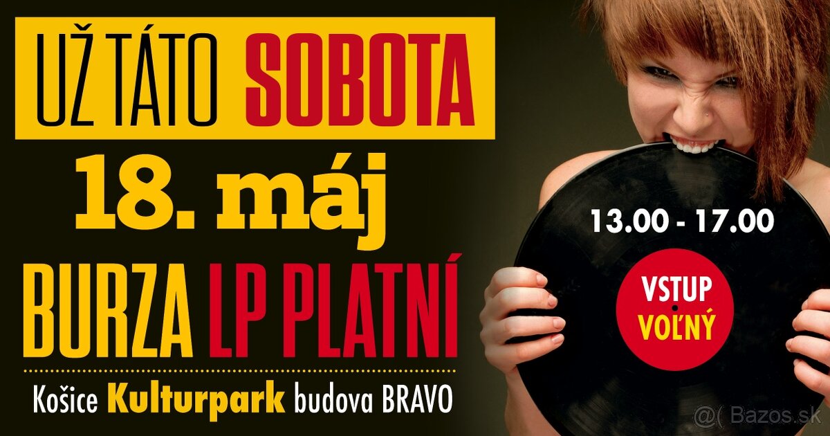 Burza LP a CD - Košice 18.máj Kulturpark