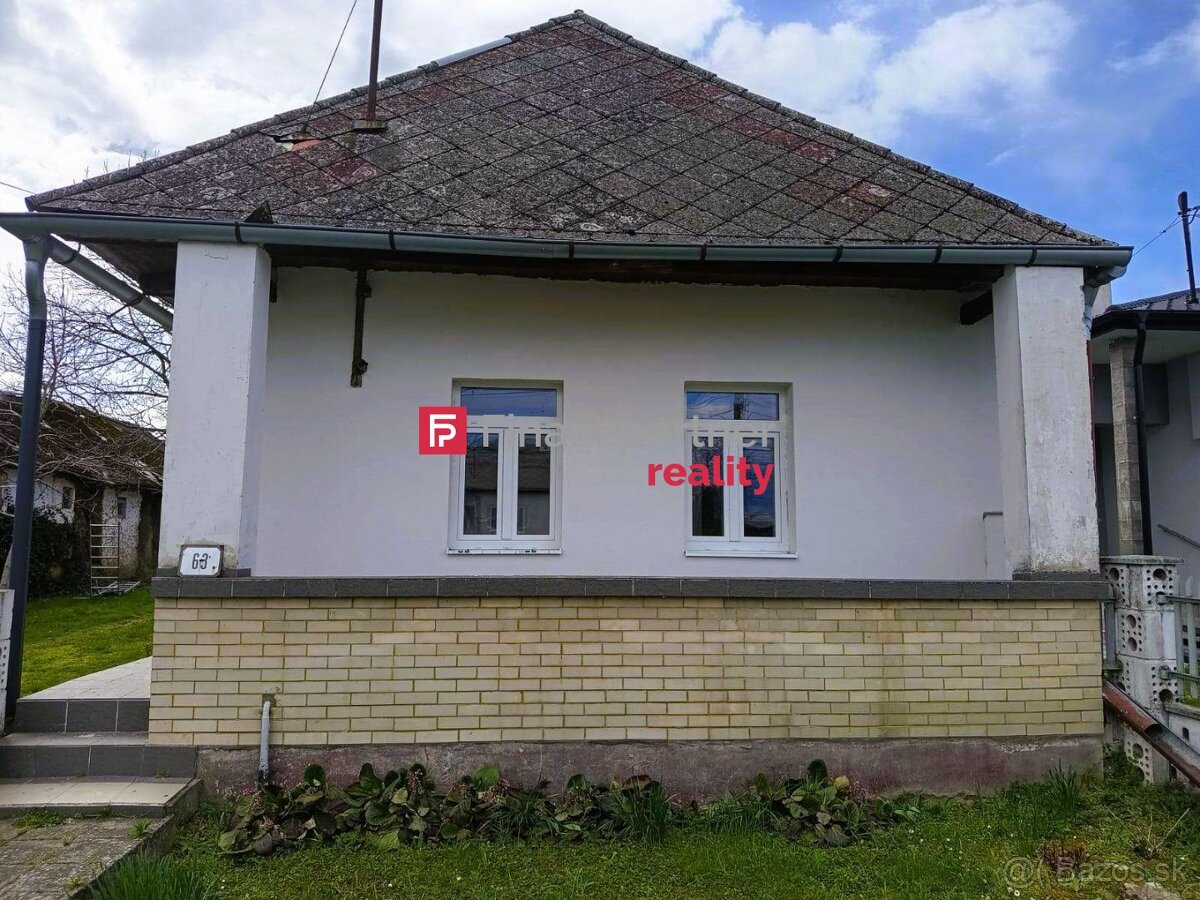 Na predaj zateplený rovný dom Jenkovce, okr. Sobrance