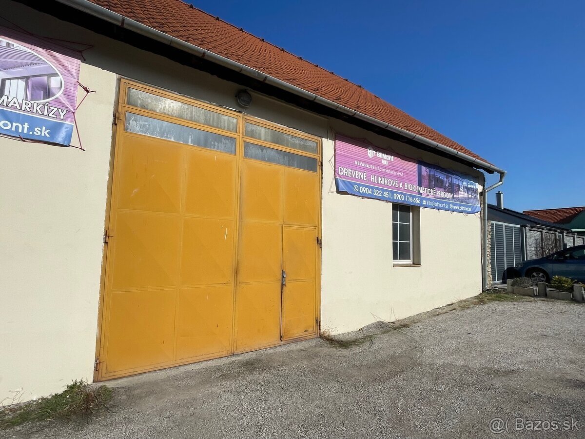 Na prenájom hala s pozemkom v okresnom meste SKALICA