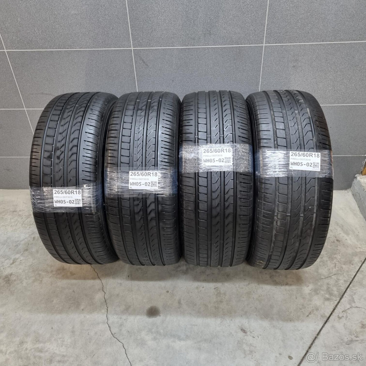 Letné pneumatiky 265/60 R18 PIRELLI DOT3519