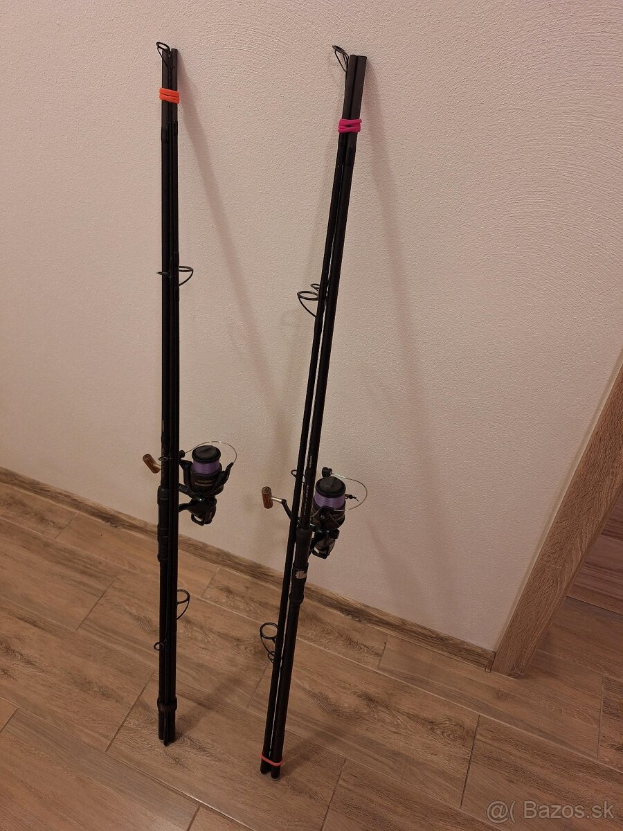 Kaprové prúty Shimano s navijakmi