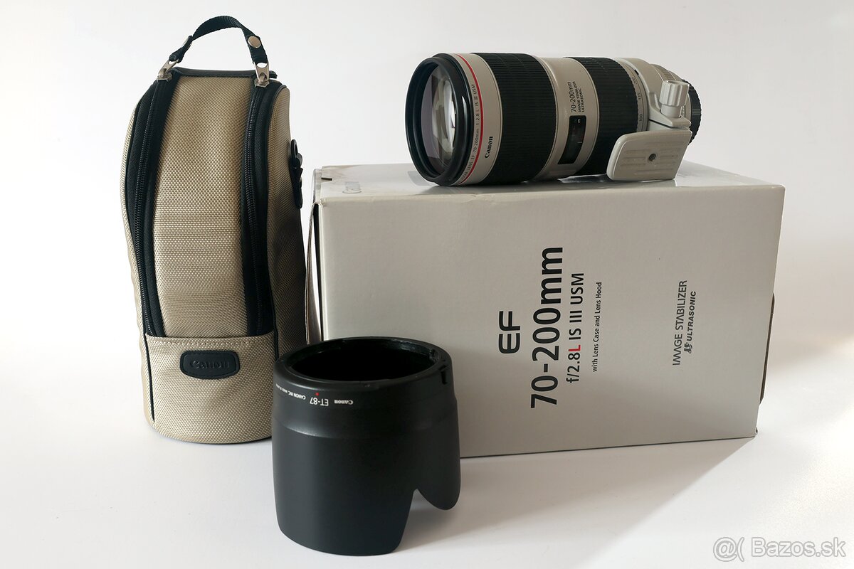Predám Canon ef 70-200mm f/2,8L IS III USM