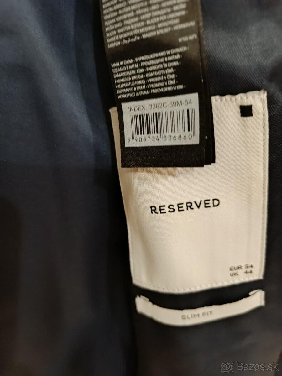 Reserved čistonove sako Slim Fit